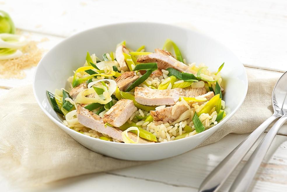 Rijstpannetje met kipfilet