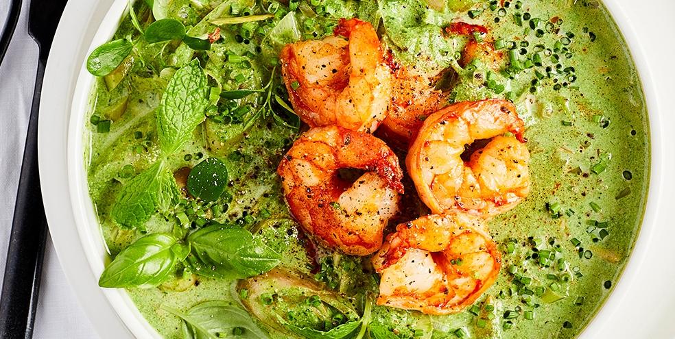 Scampi’s in het groen