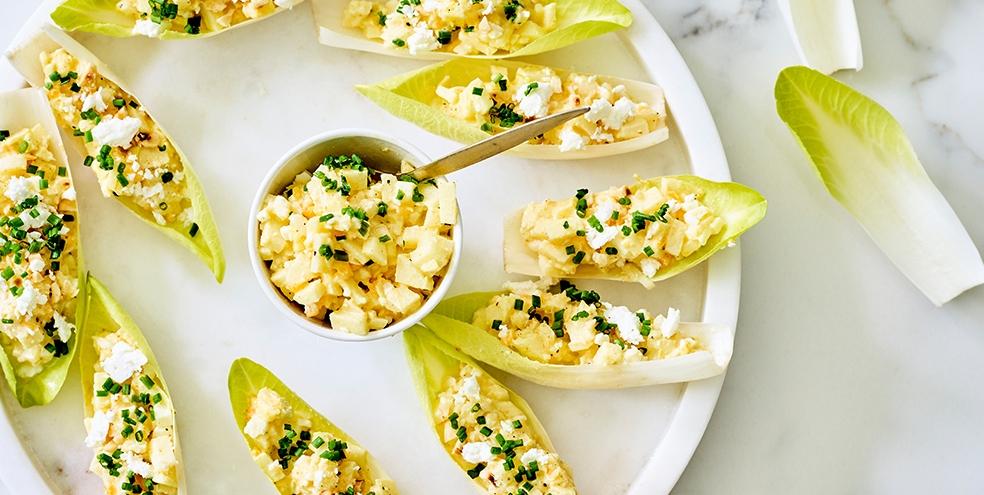 Witloofbootjes met appel en feta