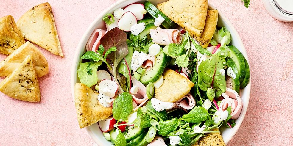 Libanese salade met ham