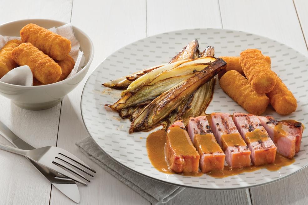 Gegrilde Ardeense oester met mosterdsausje