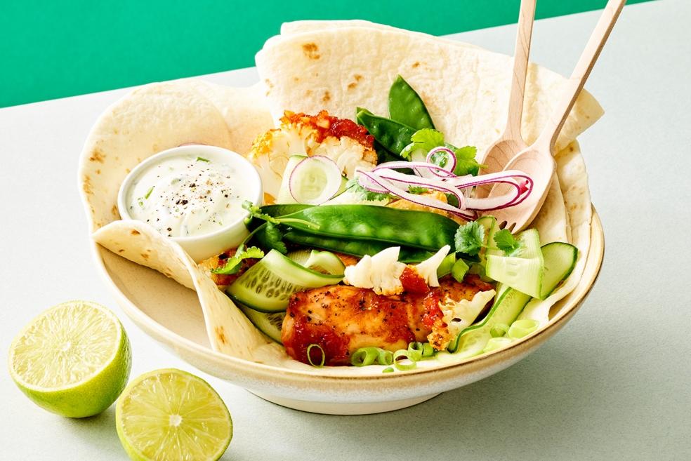 Taco’s met geroosterde bloemkool