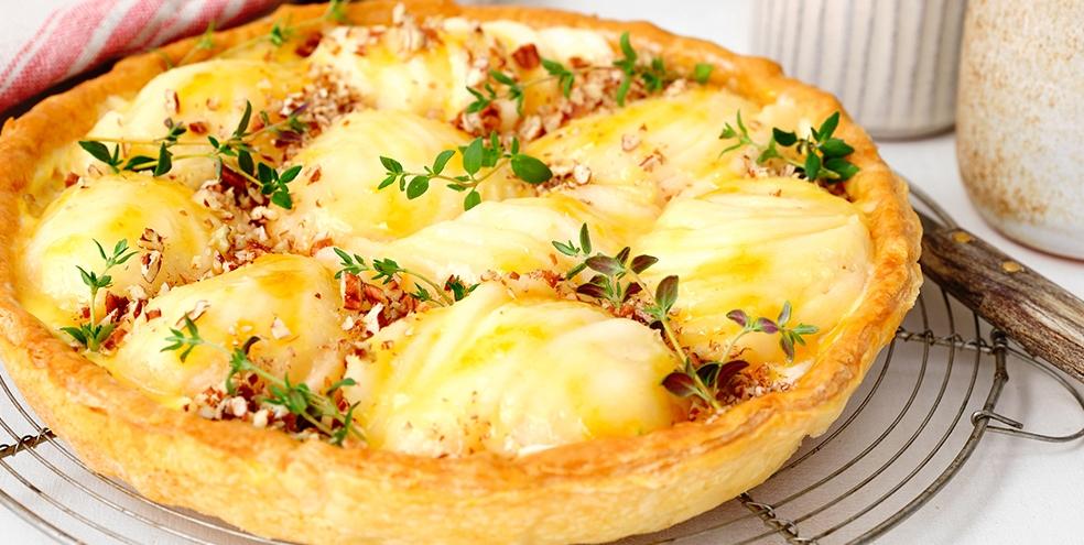 Perentaart met mascarpone