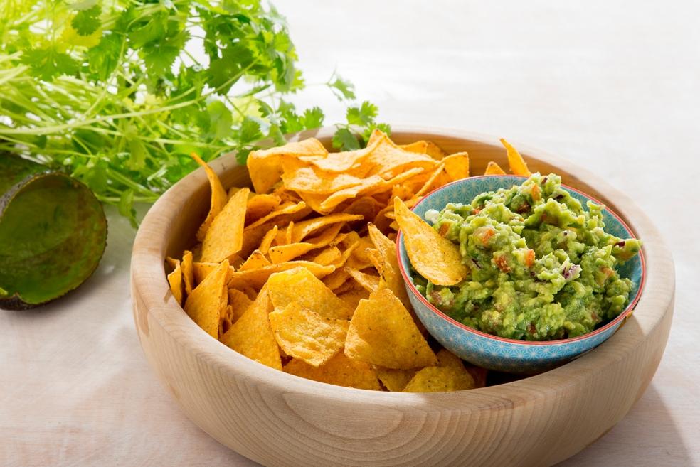 Guacamole met nacho's
