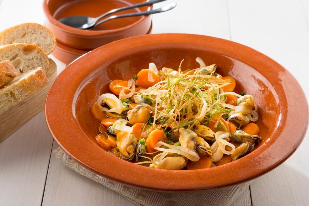 Escabeche met mosselen