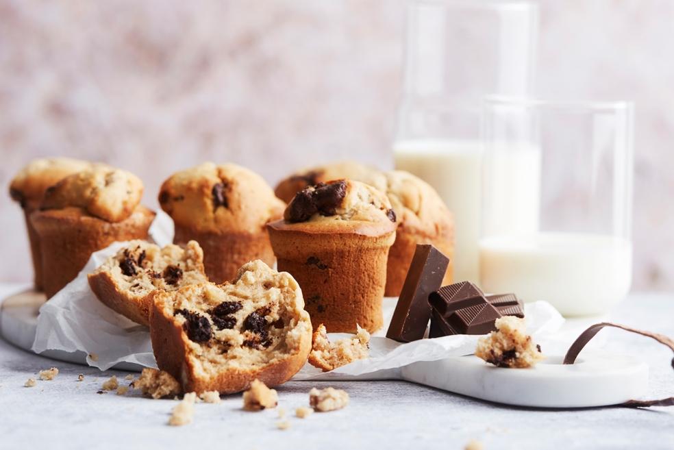 Chocolademuffins met pindakaas