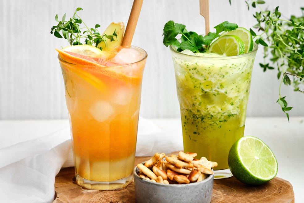 Mocktails van citrus en ananas