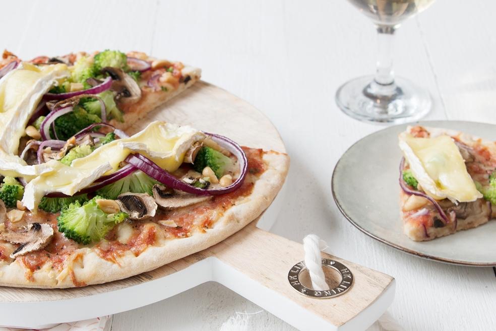 Broccoli-camembertpizza