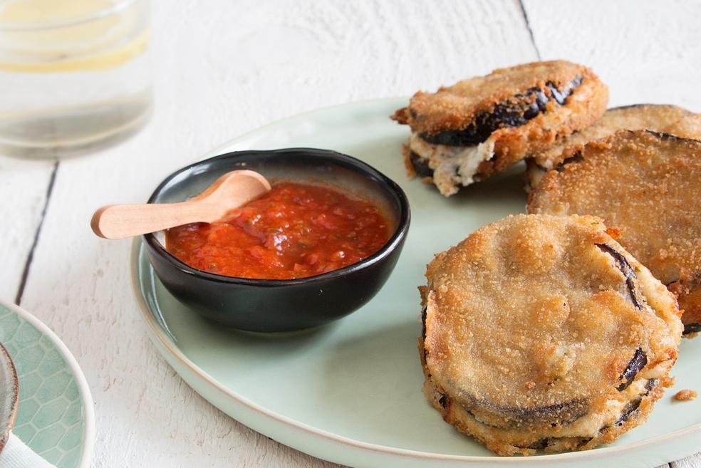 Krokante auberginekoekjes