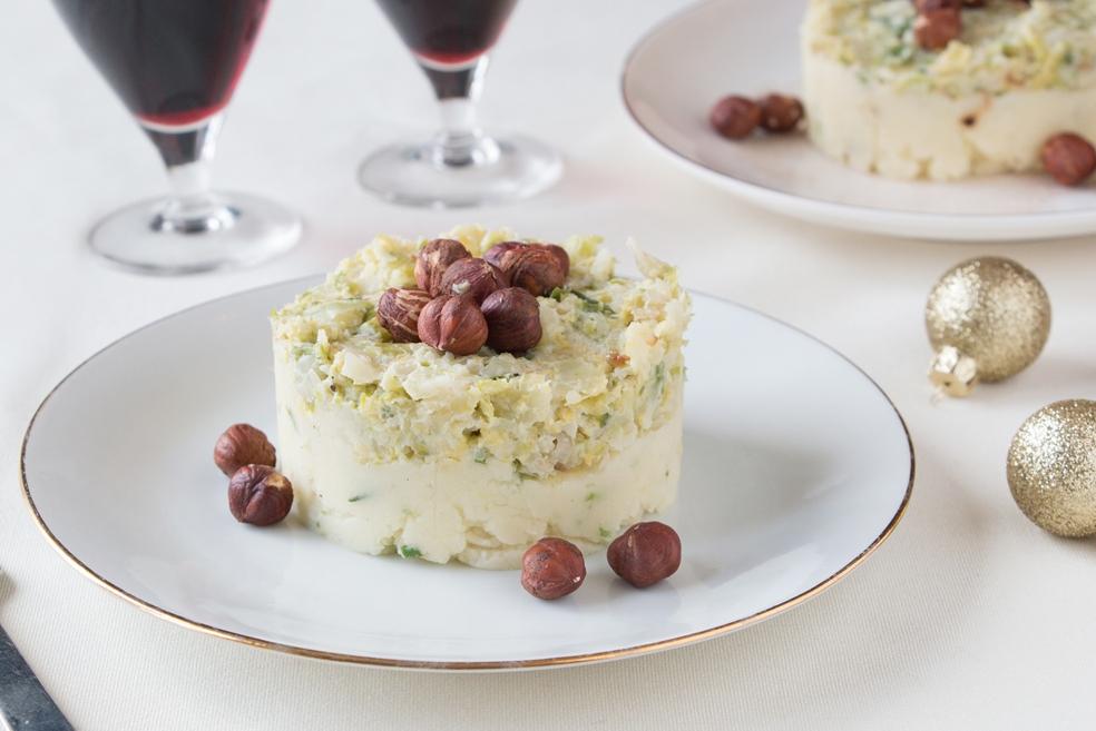 Pureetorentje met spruitjes