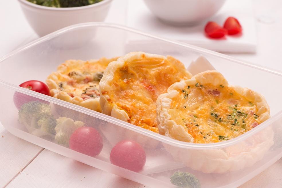 3 mini-quiches voor in de brooddoos
