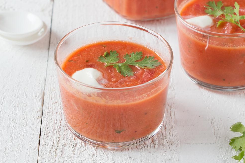 Gazpacho van watermeloen
