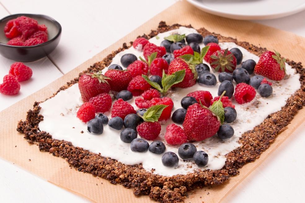 Mueslitaart met zomerfruit