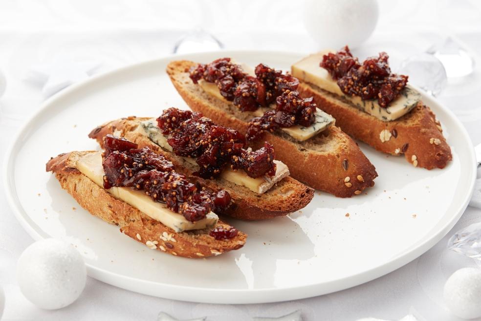 Vijgen met blauwschimmelkaas