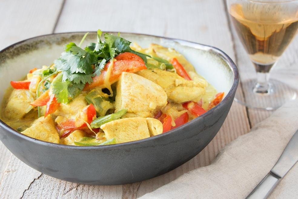 Thaise curry met kip