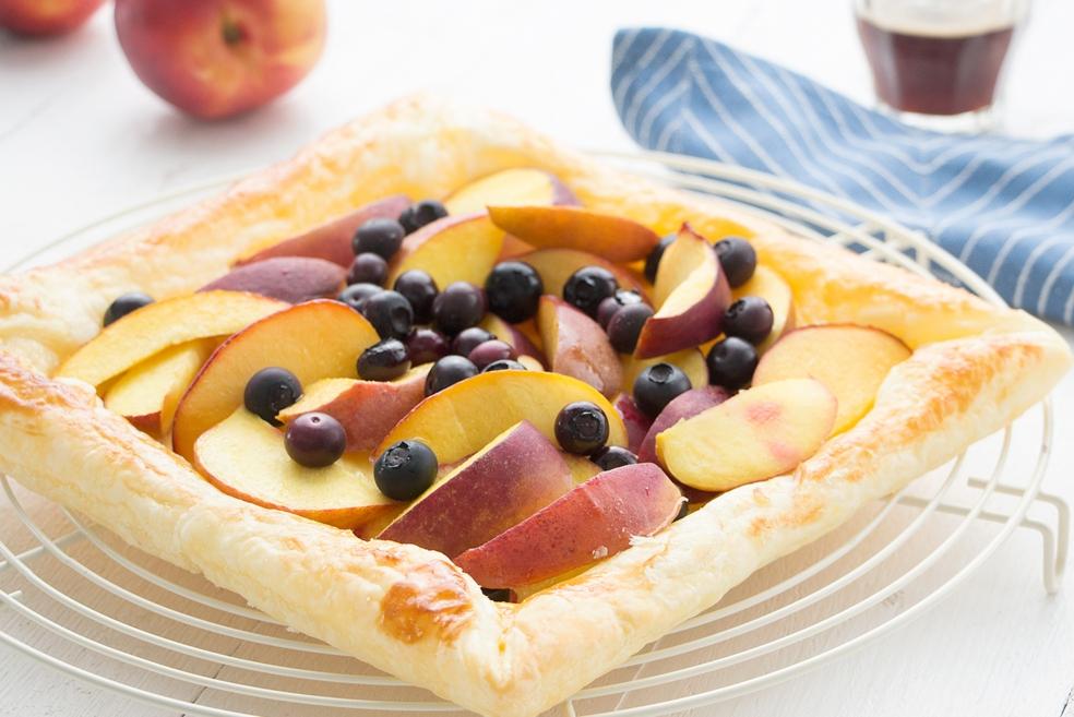 Snelle nectarinetaart