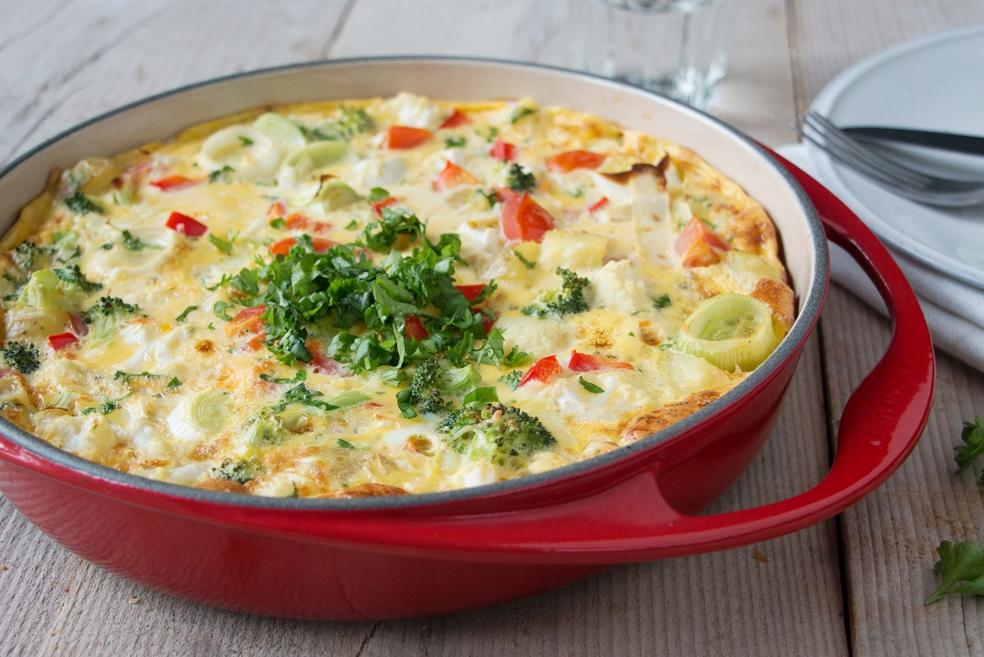 Tortilla met restjes