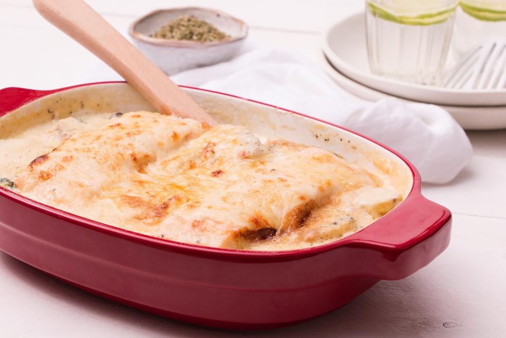 Zalmgratin met 4 groenten