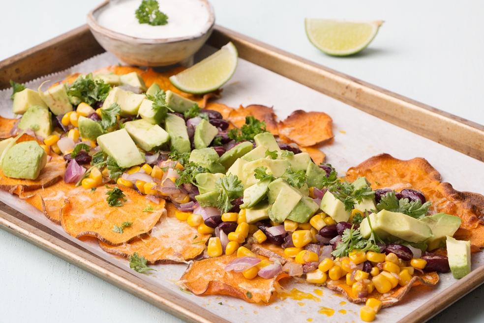 Nacho's van zoete aardappel