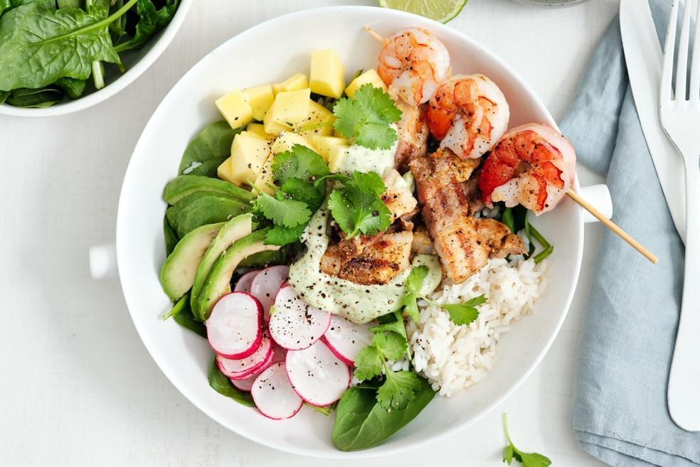 Surf & Turf rijst bowl