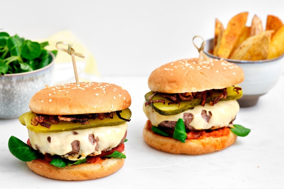 All-American hamburger