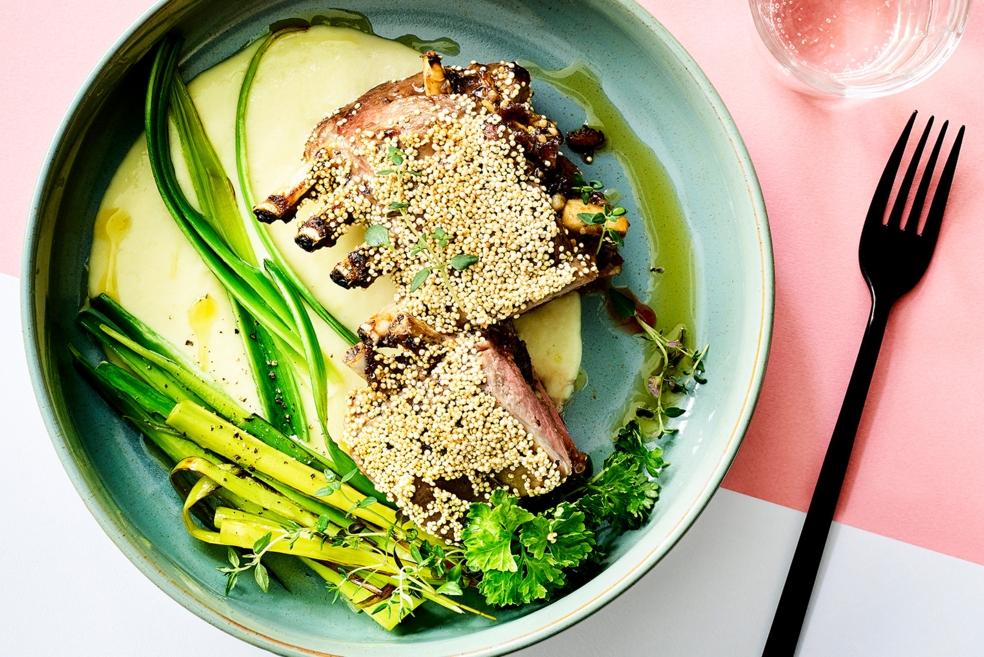 Lamskroon met quinoa