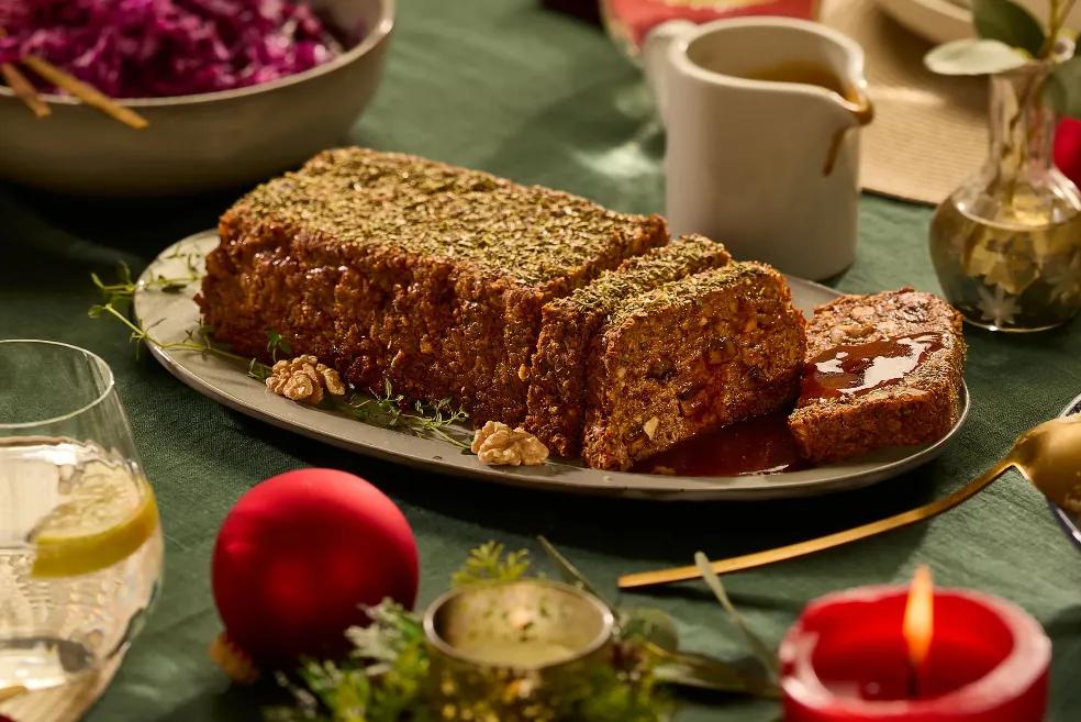 Gebraad van linzen en champignons