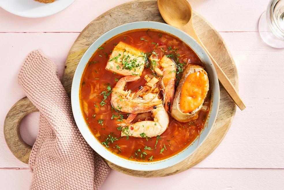 Snelle bouillabaisse