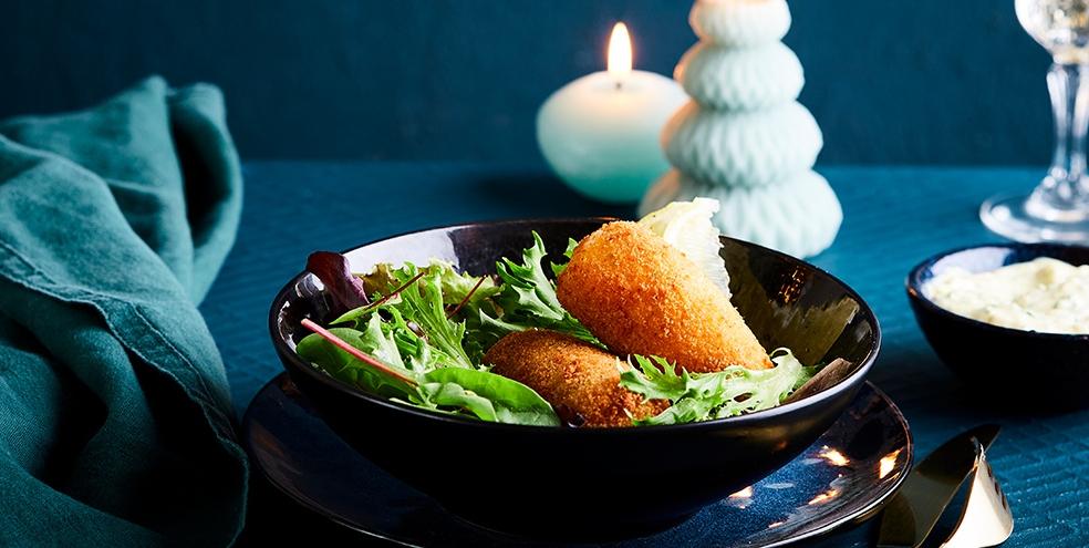 Kaaskroketjes met mosterdsausje