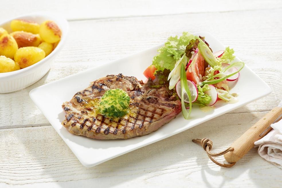 Gegrilde spieringkotelet met krielaardappelen