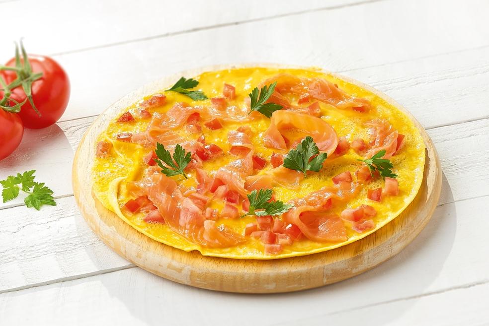 Omelet met biozalm