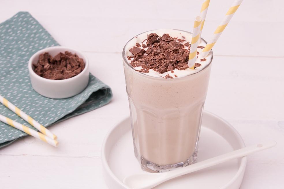 Banana chocolate chip milkshake