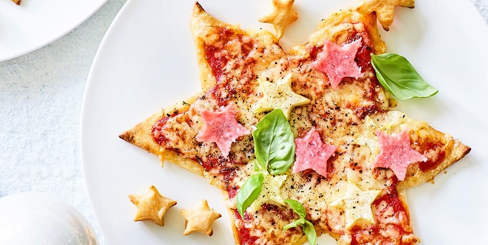 Bladerdeegster pizza