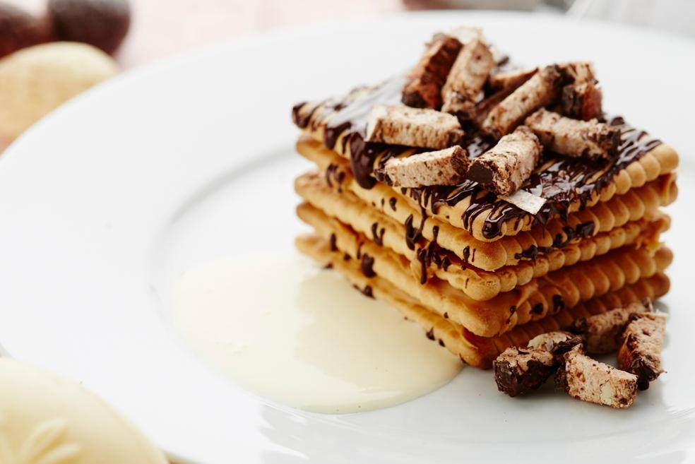 Petit-beurretaart met vanillesaus