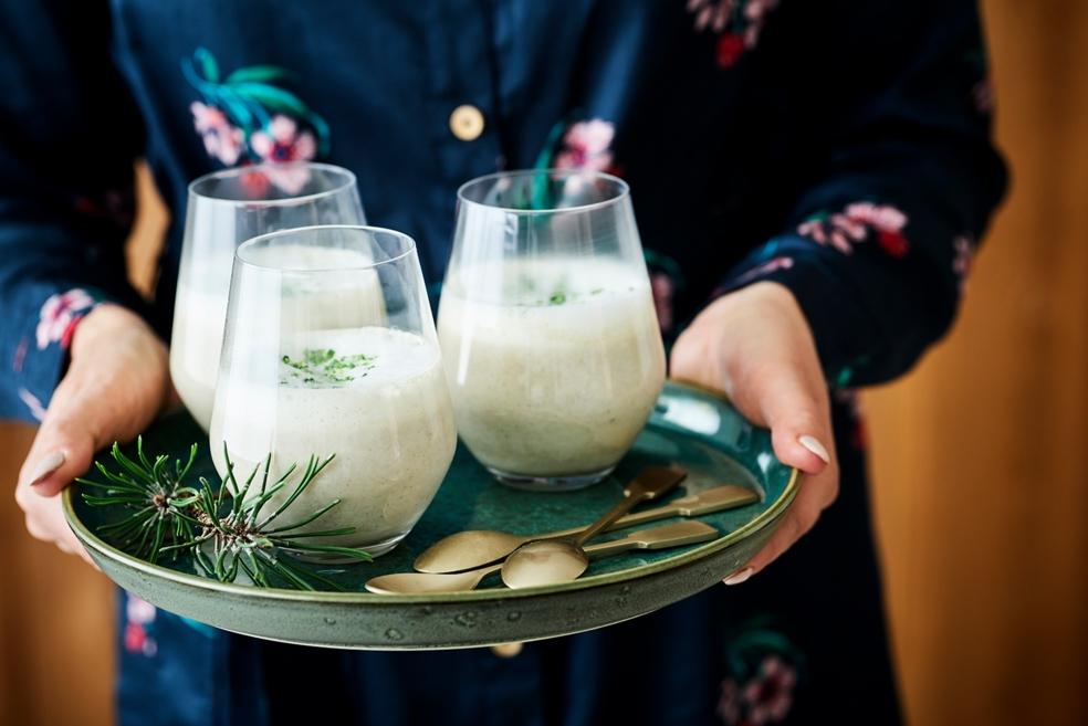 Cappucino van champignons