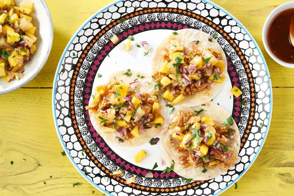 Caraïbische kiptaco's