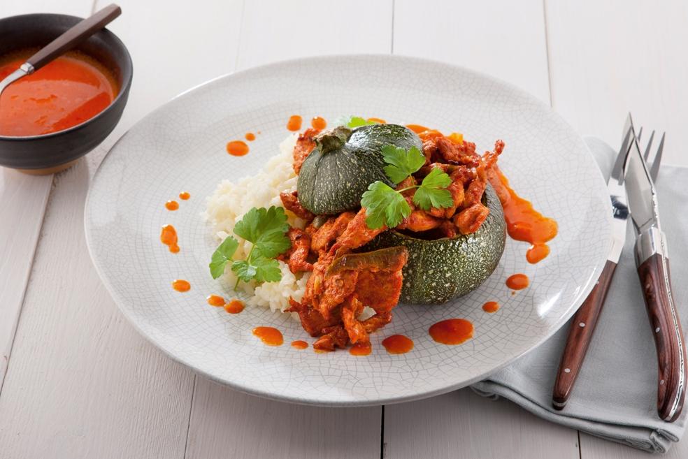 Kippengyros met paprika