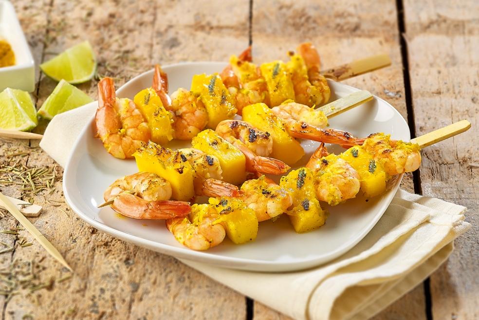 Scampispiesjes met mango