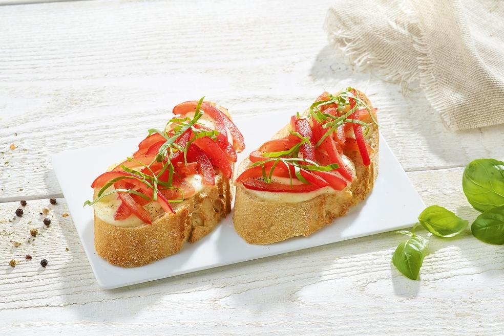 Ciabatta met buffelmozzarella en tomaat