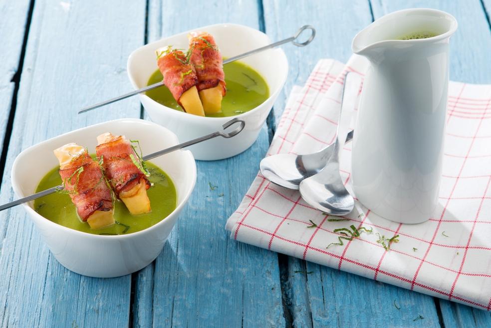 Koude erwtensoep met appel