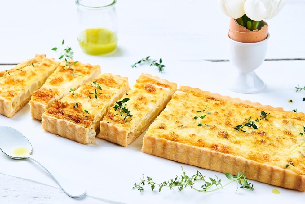 Aspergepizza met peterselieolie