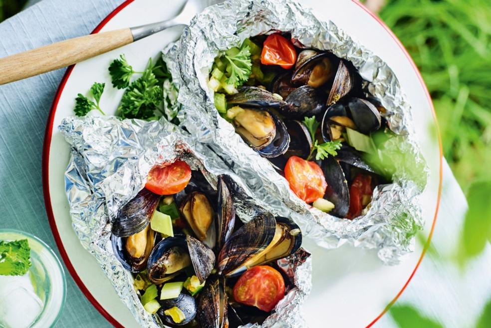 Mosseltjes in papillot