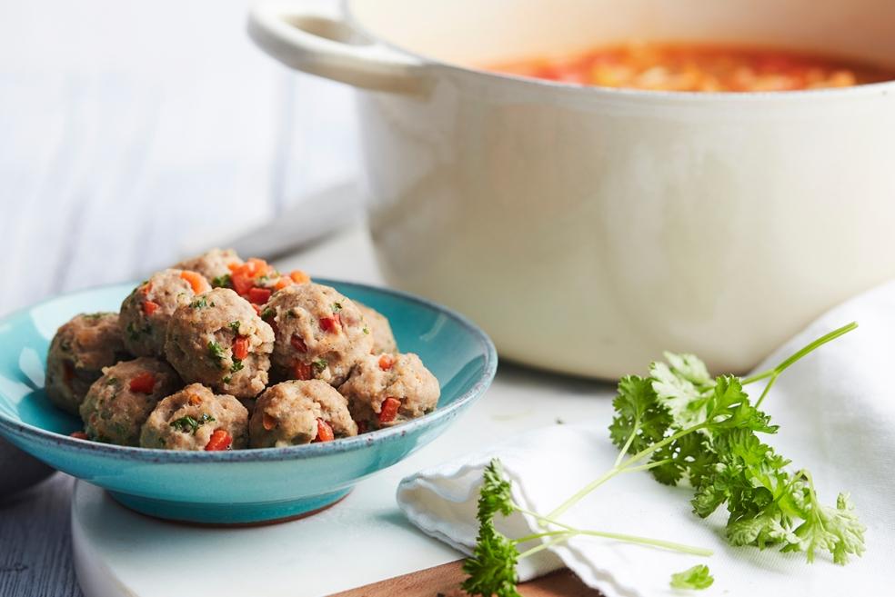 Gehaktballetjes voor in de soep