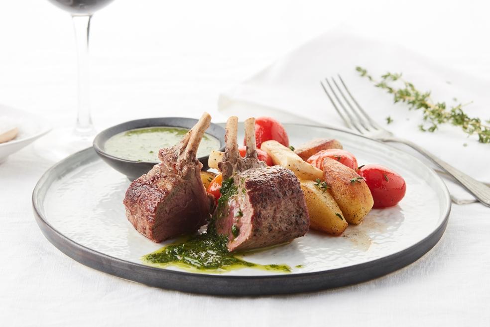 Lamskroon met chimichurri