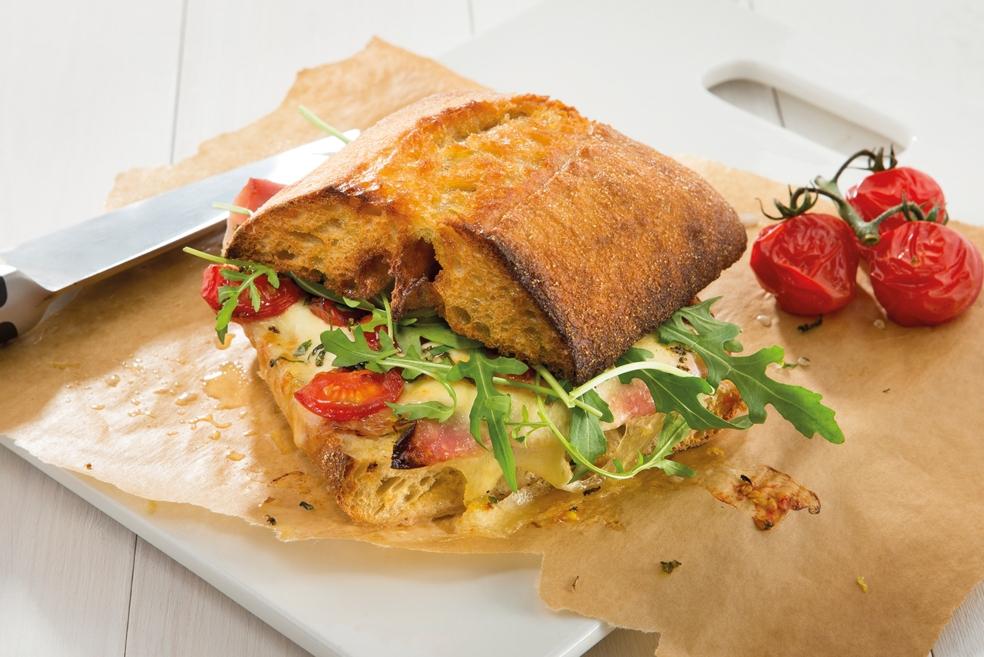 Croque met basilicumboter