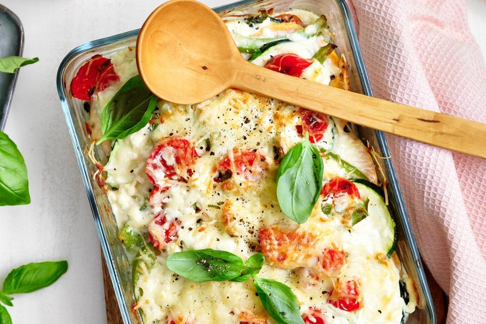 Smeuïge vegetarische ovenschotel