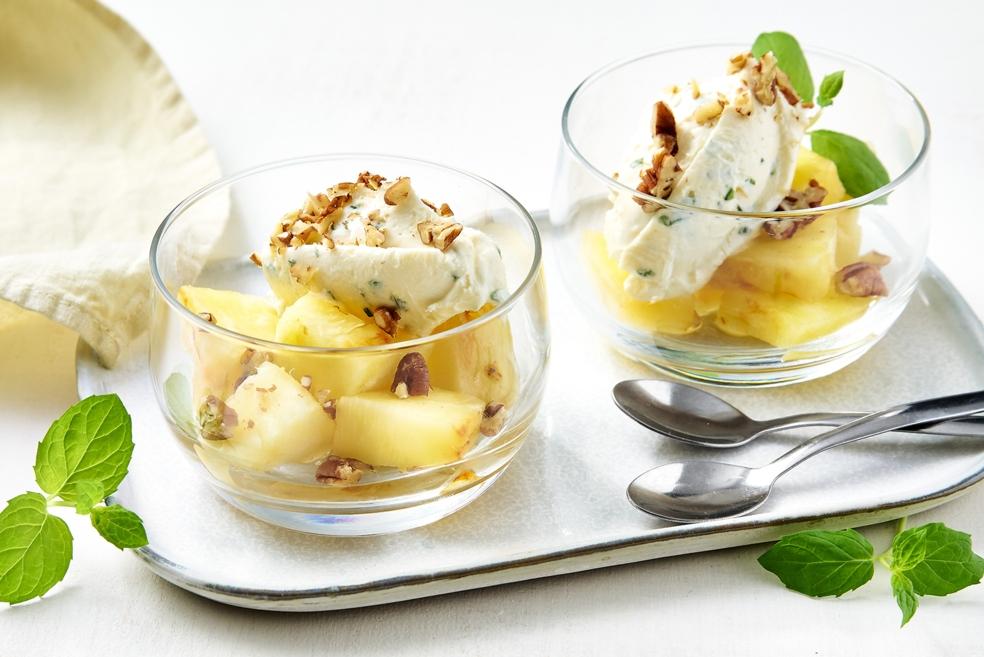 Gegrilde ananas met citroenmascarpone