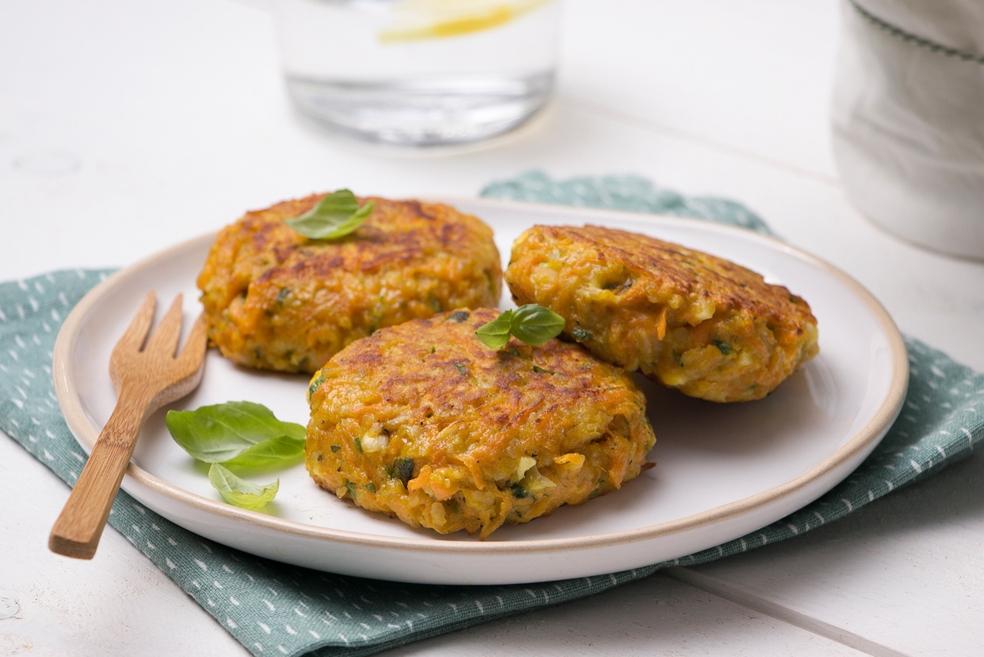 Rösti van zoete aardappel en feta