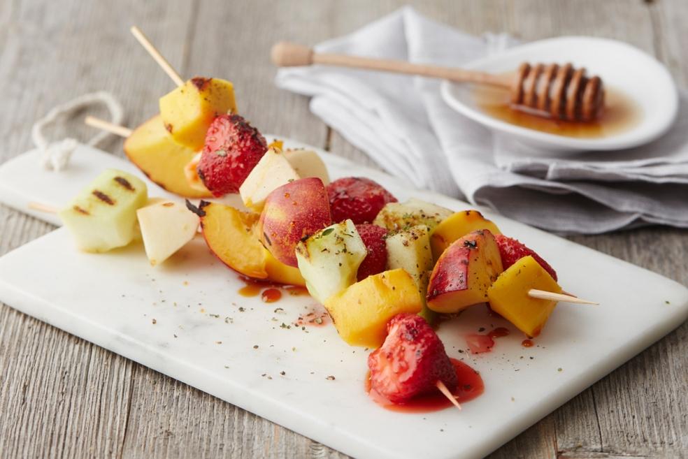 Fruitspiesjes voor op de barbecue