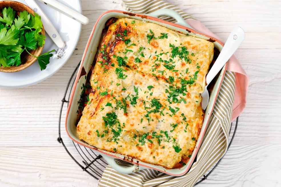 Lasagne van everzwijnragout